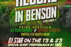Flyer Design - Reggae in Benson